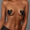 Nippies Bristols Six Basics Black Heart Nipple Covers