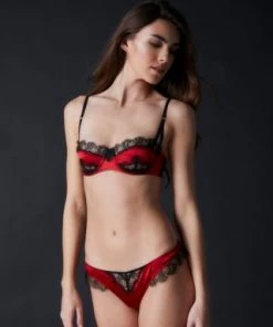 Kiki De Montparnasse Kiki De Montparnasse Lace Inset Balconette Bra