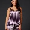 Violet & Wren Berry Stripe Lace Apex Cami Sale