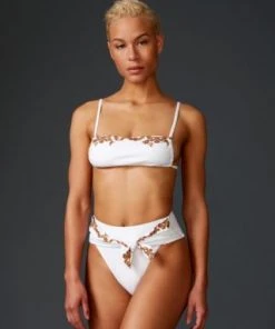 WeWoreWhat Swimwear Leigh Top