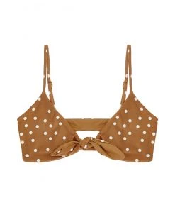 L Space Swimwear Beachcomber Dot Flashback Bikini Top