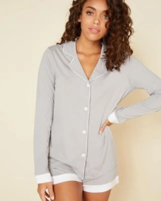 Cosabella Bella Bridal Long Sleeve Top & Boxer Pajama Set Cosabella 1 Cosabella Bella Bridal Long Sleeve Top & Boxer Pajama Set Cosabella