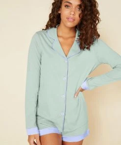 Cosabella Bella Bridal Long Sleeve Top & Boxer Pajama Set Cosabella