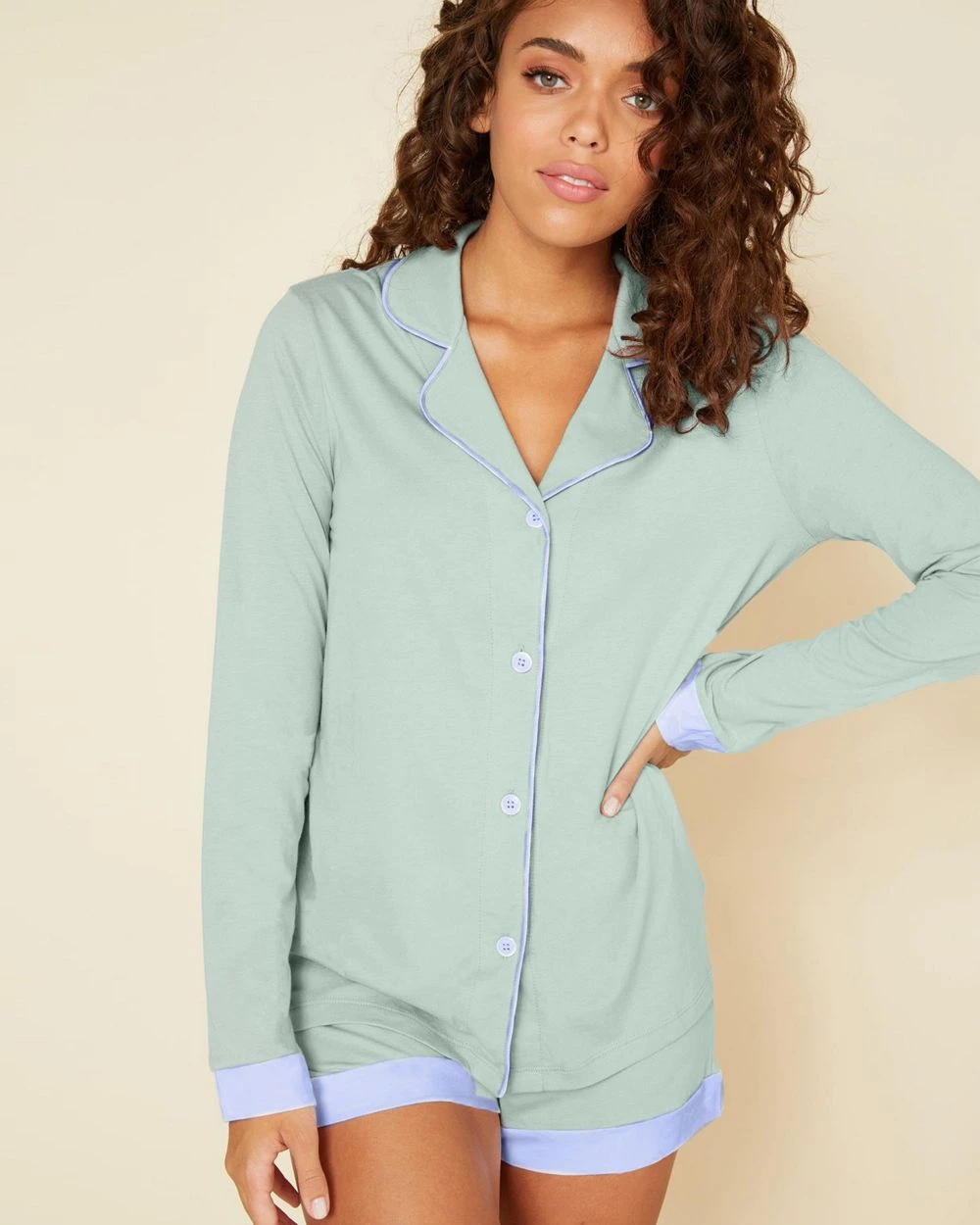 Cosabella Bella Bridal Long Sleeve Top & Boxer Pajama Set Cosabella 1 Cosabella Bella Bridal Long Sleeve Top & Boxer Pajama Set Cosabella