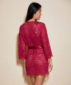 Cosabella Chevron Down Icon Magnolia Robe