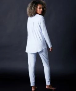 Hanro Chevron Down Icon Pure Essence Long Sleeve Pajama 2 Hanro Chevron Down Icon Pure Essence Long Sleeve Pajama