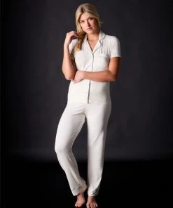 Journelle Chevron Down Icon Lilly Short Sleeve & Pant Pajama Set