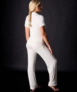 Journelle Chevron Down Icon Lilly Short Sleeve & Pant Pajama Set