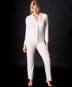 Journelle Chevron Down Icon Lilly Long Sleeve & Pant Pajama Set