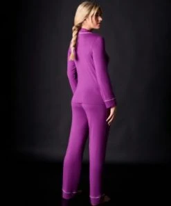 Journelle Lilly Long Sleeve & Pant Pajama Set Chevron Down Icon