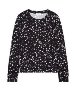 Stripe + Stare Sale Black With White Star Sweatshirt