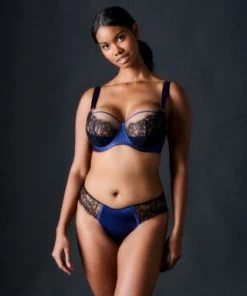 TeAmore Dusk Leavers Lace Brazilian Brief