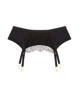 TeAmore Dusk Leavers Lace Suspender Belt TeAmore 4 TeAmore Dusk Leavers Lace Suspender Belt TeAmore
