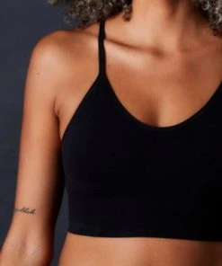OnGossamer Bras Cabana Cotton Seamless Crop Cami Bralette