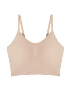 OnGossamer Cabana Cotton Seamless Crop Cami Bralette Bras