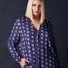 Hanro Woven Long Sleeve Pajama Shirt Sale