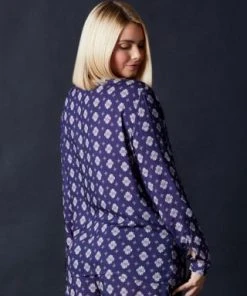 Hanro Woven Long Sleeve Pajama Shirt Sale