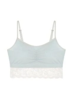Everviolet Astrid Jersey Pocketed Bralette With Lace Bras