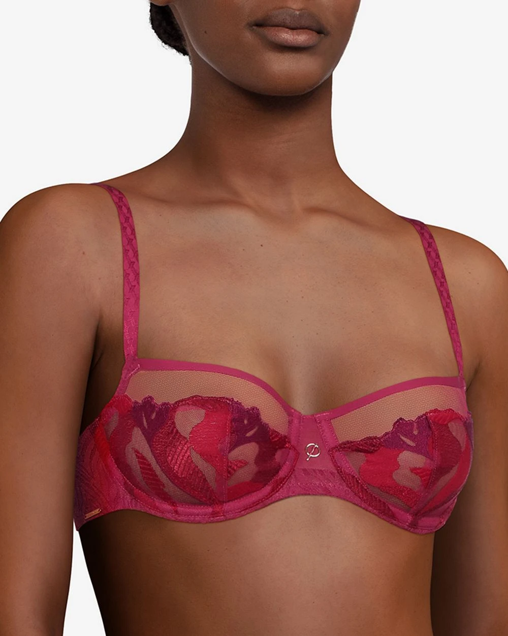 Chantelle Montaigne Lace Unlined Demi Bra DD+ Chantelle Montaigne Lace Unlined Demi Bra DD+
