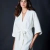 Samantha Chang Chevron Down Icon Wellness Cozy Robe
