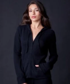 Journelle Underwear Shop 26 Arlotta Sale Cashmere Hoodie Jacket Front Zipper