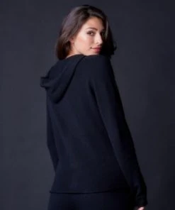 Arlotta Sale Cashmere Hoodie Jacket Front Zipper