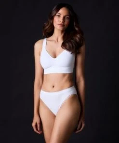 OnGossamer Cabana Cotton Seamless Hi-Cut Brief Underwear