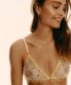 Le Petit Trou Citron Ruffled Triangle Bra Bras