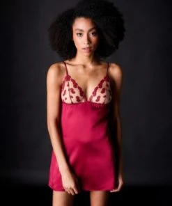 Fleur Of England Ruby Silk Babydoll Chevron Down Icon