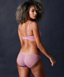 OnGossamer Solid Mesh Hip Bikini