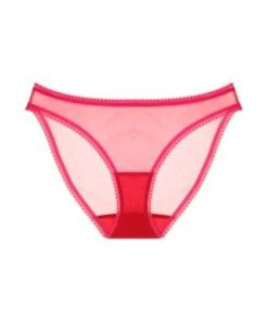 OnGossamer Solid Mesh Hip Bikini Underwear