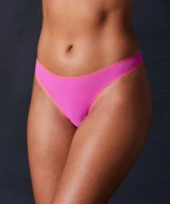 OnGossamer Solid Mesh Hip-G Thong