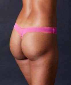 OnGossamer Solid Mesh Hip-G Thong