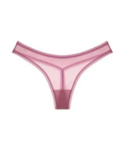 OnGossamer Solid Mesh Hip-G Thong