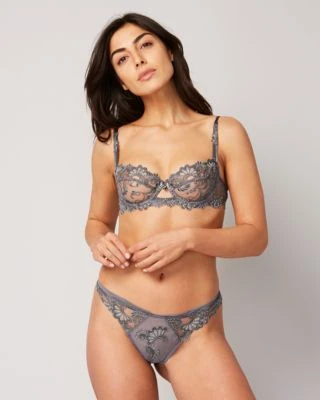 Lise Charmel DD+ Dressing Floral Demi Cup Bra Lise Charmel DD+ Dressing Floral Demi Cup Bra