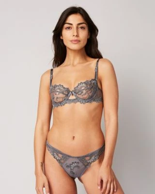 Lise Charmel DD+ Dressing Floral Demi Cup Bra Lise Charmel DD+ Dressing Floral Demi Cup Bra